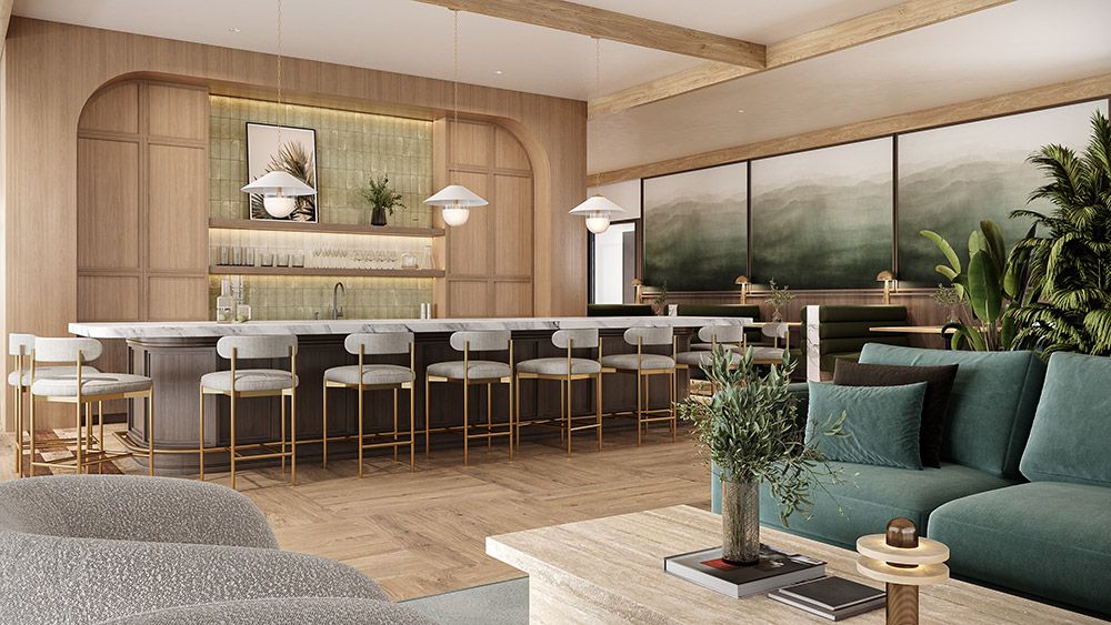 arbor house clubroom rendering