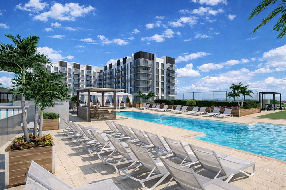 arbor house pool deck rendering